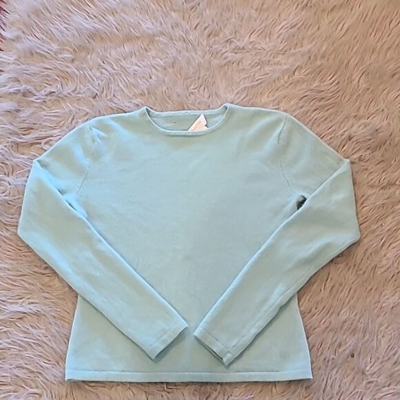 Marshall fields vintage light blue cashmere sweater size ps - Picture 1 of 5